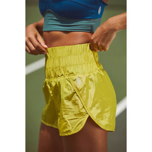 Free People Movement The Way Home Shorts in Sparkling Citrus Size Small